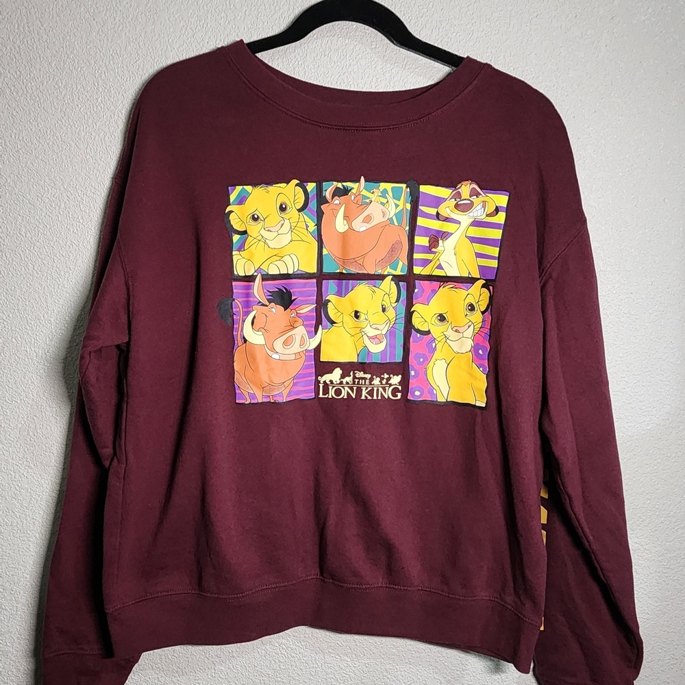 Disney The Lion King Maroon Sweatshirt